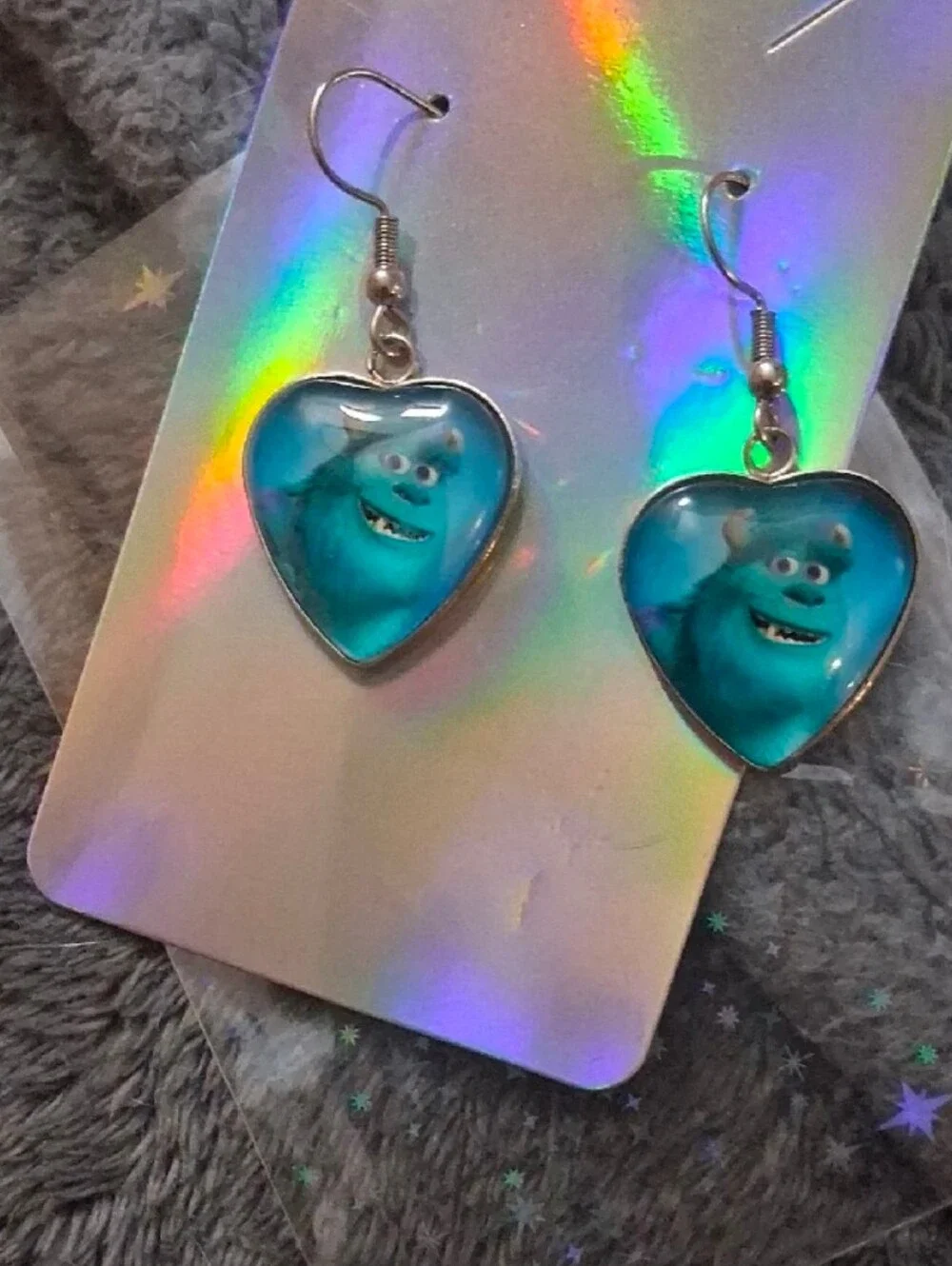 $8 Each Or B I ndle 5/$20 Blue Sully Inspired Heart Drop Earrings for Kids